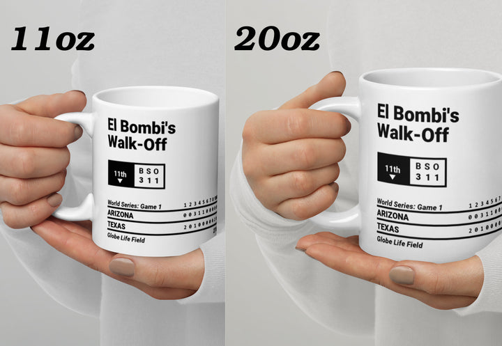 Texas Rangers Greatest Plays Mug: El Bombi's Walk-Off (2023)