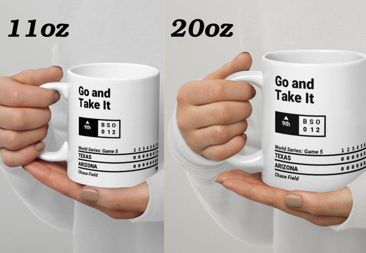 Texas Rangers Greatest Plays Mug: Go and Take It (2023)