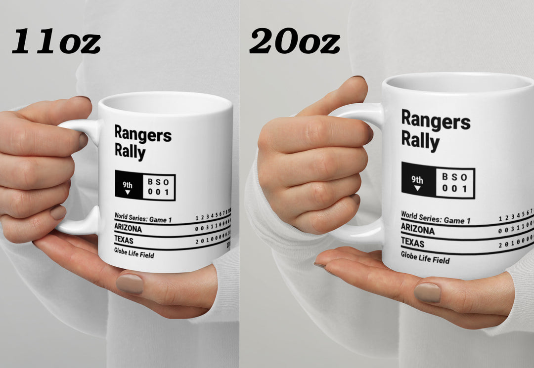 Texas Rangers Greatest Plays Mug: Rangers Rally (2023)
