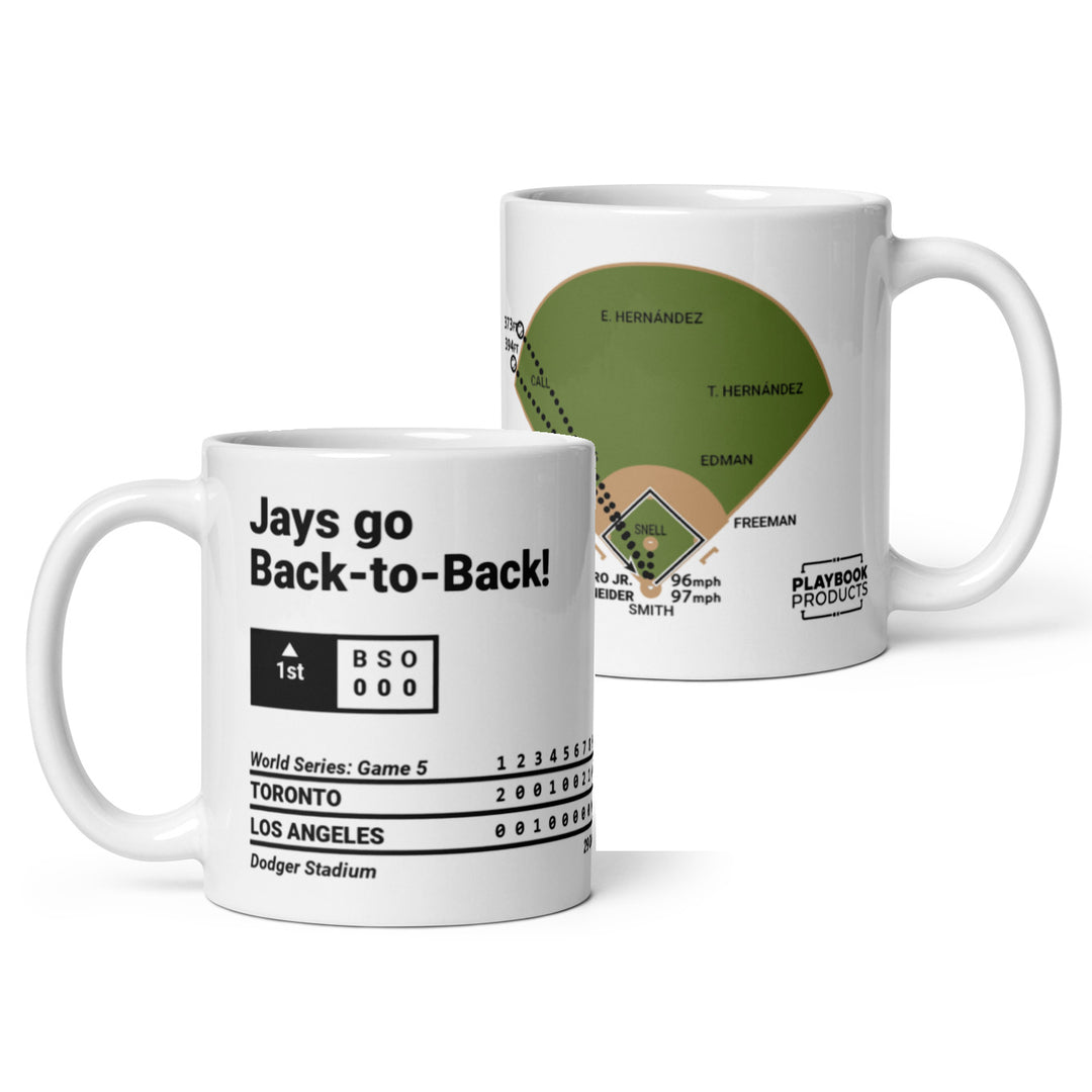 Toronto Blue Jays Greatest Plays Mug: Jays go Back-to-Back! (2025)