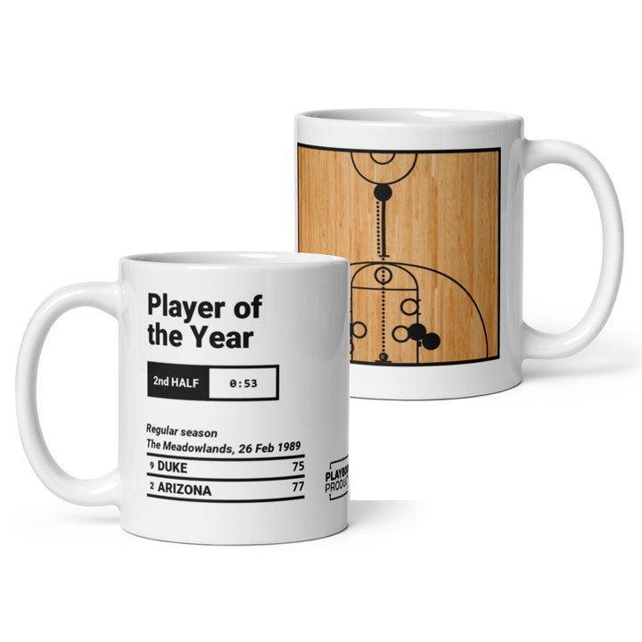 Greatest Arizona Basketball Plays Mug: Player of the Year (1989)