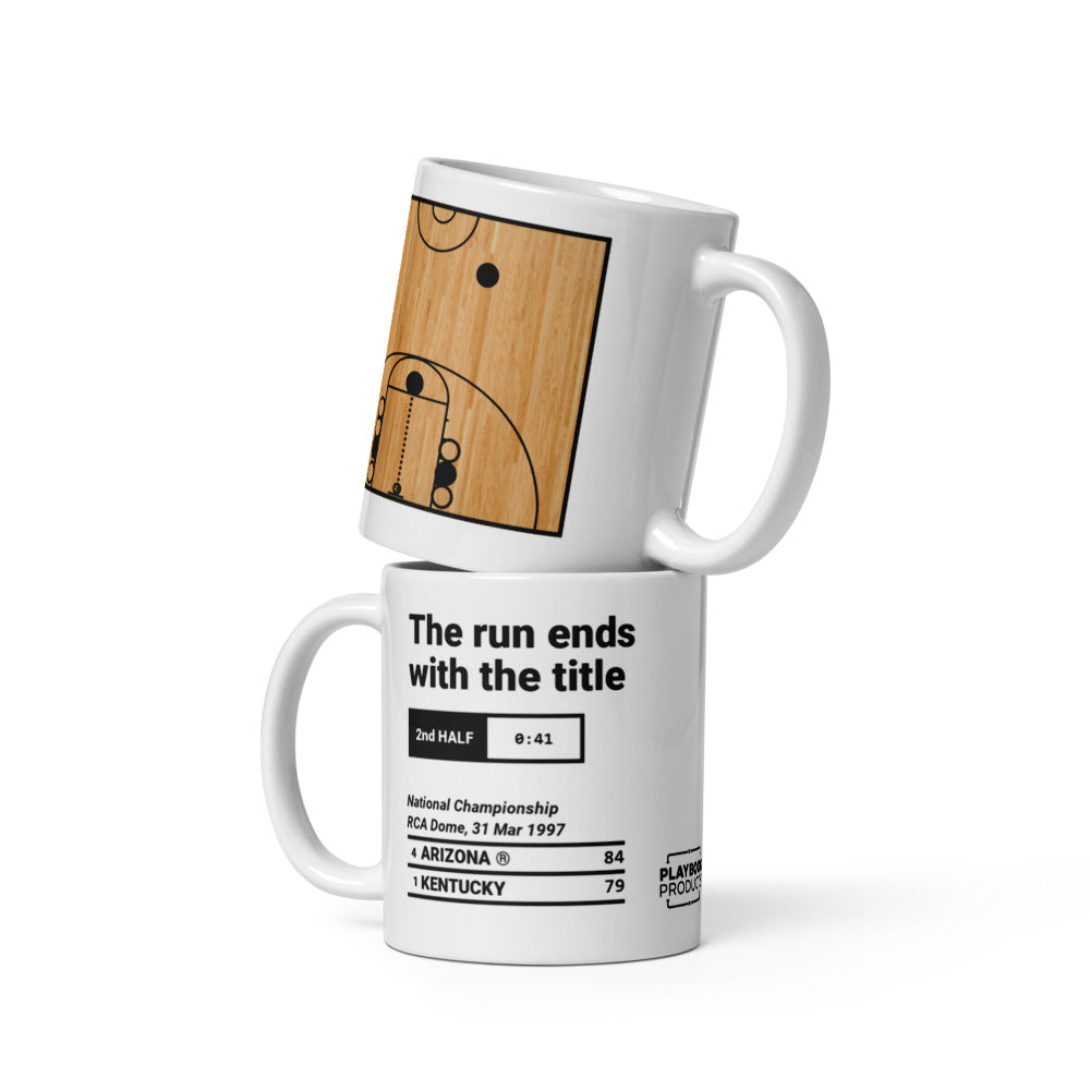 Arizona Basketball Greatest Plays Mug: The run ends with the title (1997)