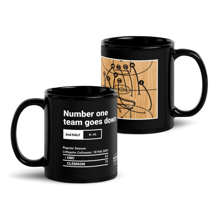 Greatest Clemson Basketball Plays Mug: Number one team goes down (2001)