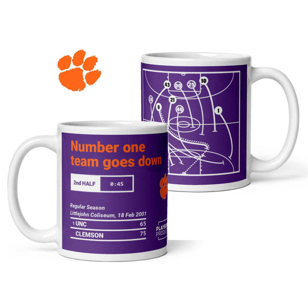 Clemson Basketball Greatest Plays Mug: Number one team goes down (2001)