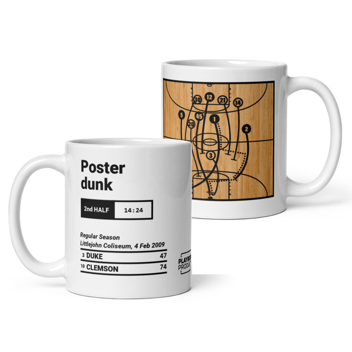 Greatest Clemson Basketball Plays Mug: Poster dunk (2009)