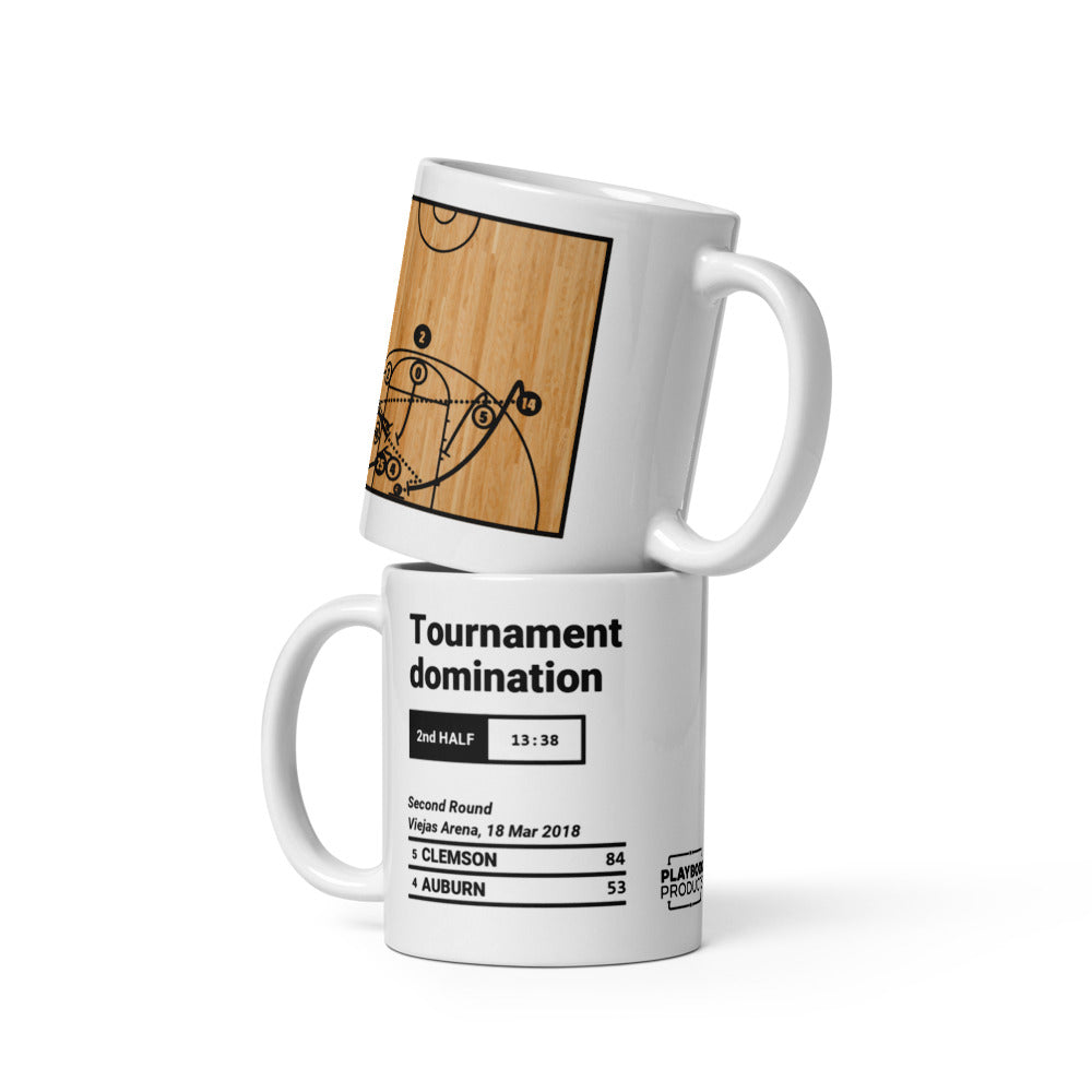 Greatest Clemson Basketball Plays Mug: Tournament domination (2018)