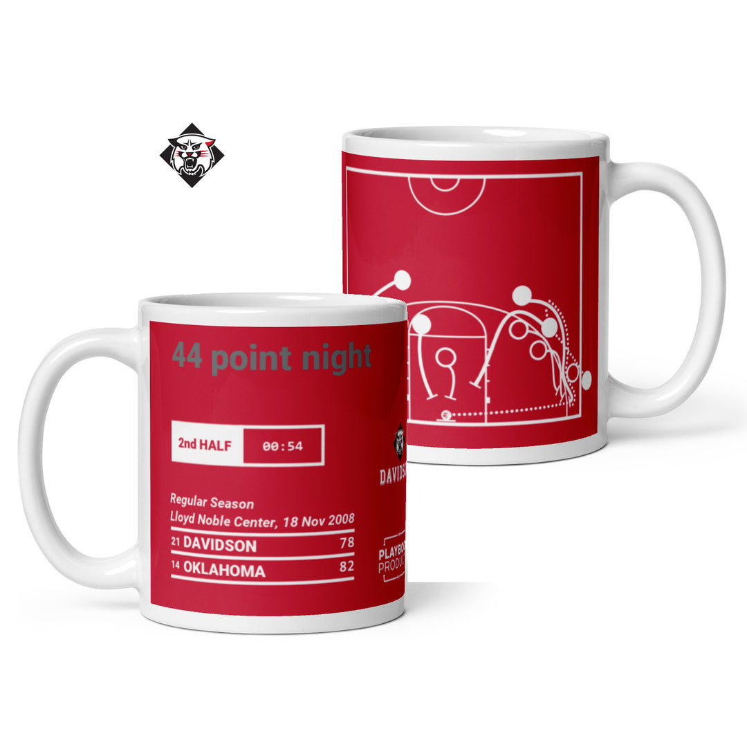 Davidson Basketball Greatest Plays Mug: 44 point night (2008)