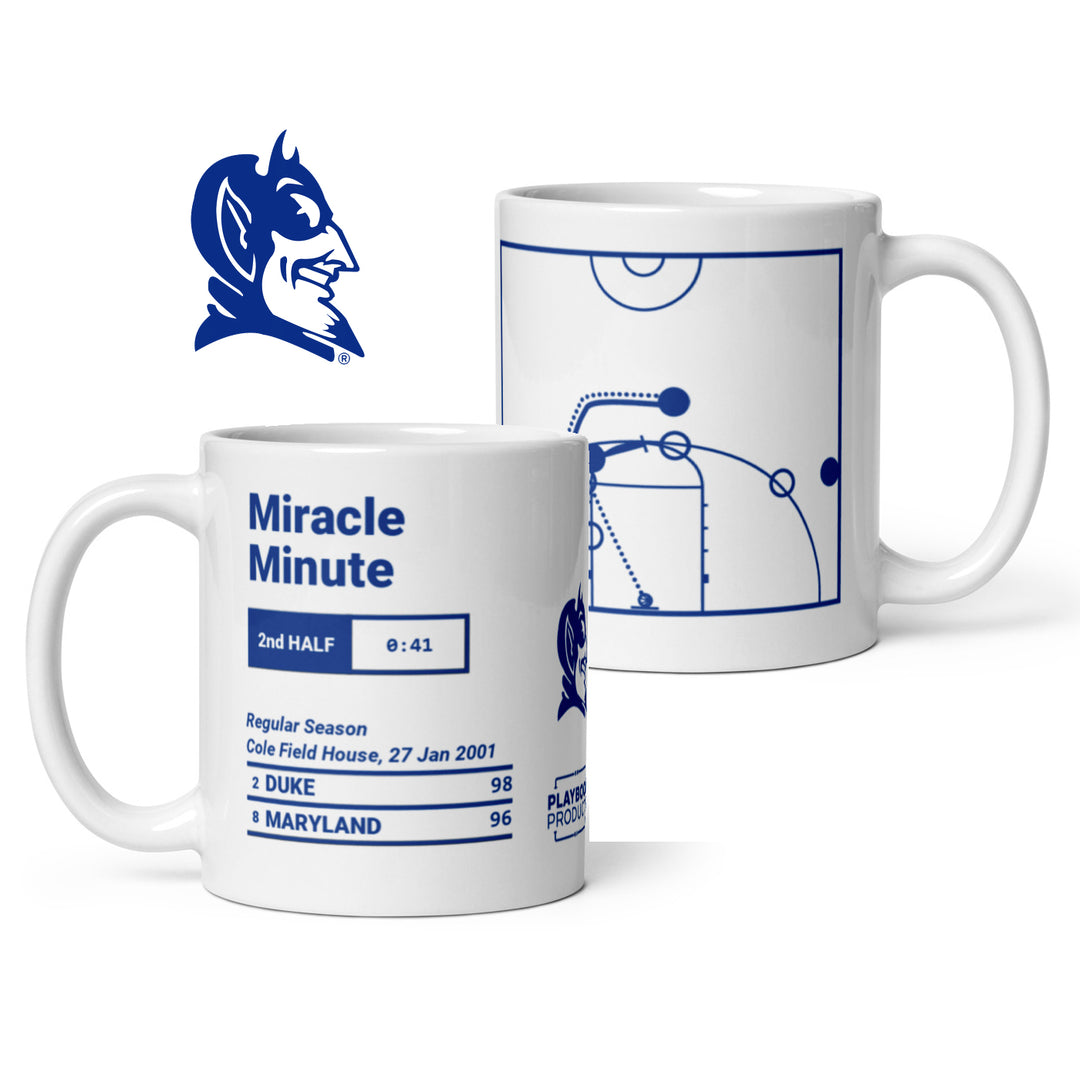 Duke Basketball Greatest Plays Mug: Miracle Minute (2001)