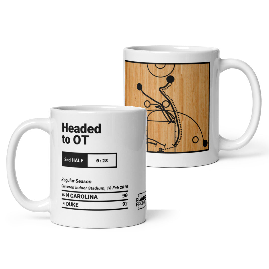 Greatest Duke Basketball Plays Mug: Headed to OT (2015)