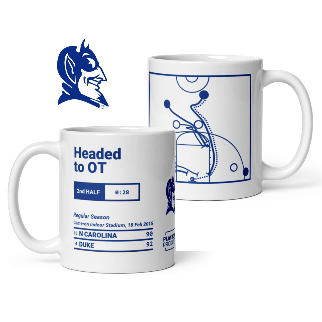 Duke Basketball Greatest Plays Mug: Headed to OT (2015)