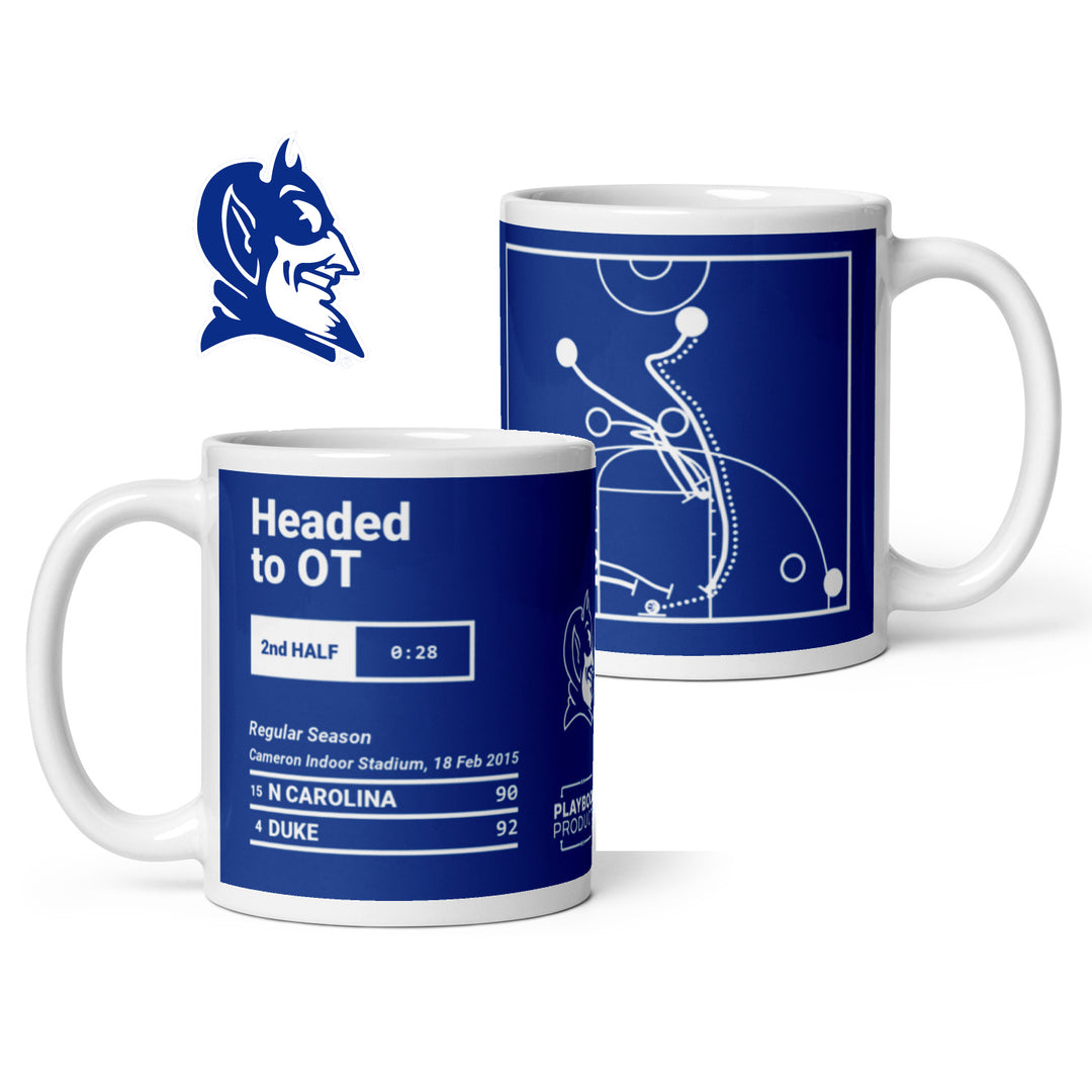 Duke Basketball Greatest Plays Mug: Headed to OT (2015)