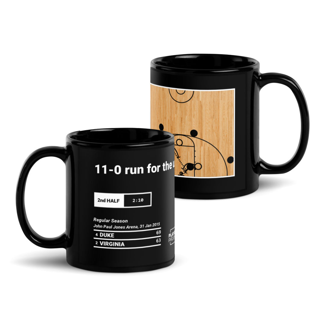 Greatest Duke Basketball Plays Mug: 11-0 run for the upset (2015)