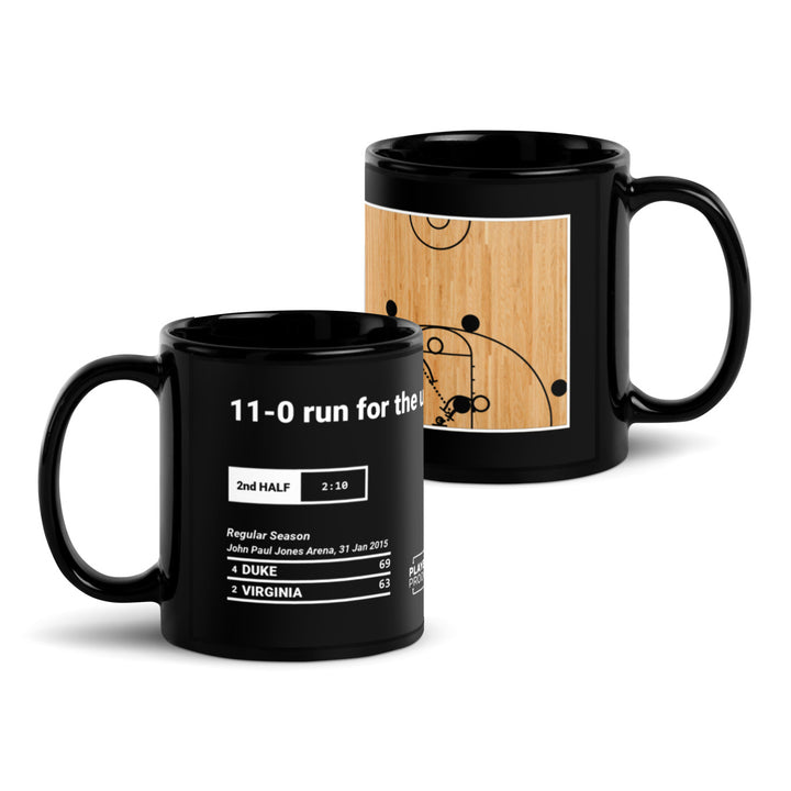 Greatest Duke Basketball Plays Mug: 11-0 run for the upset (2015)