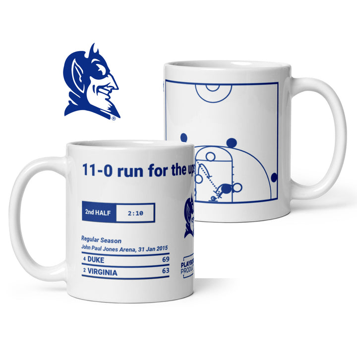 Duke Basketball Greatest Plays Mug: 11-0 run for the upset (2015)