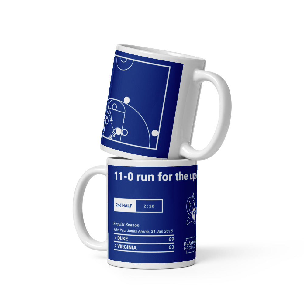 Duke Basketball Greatest Plays Mug: 11-0 run for the upset (2015)