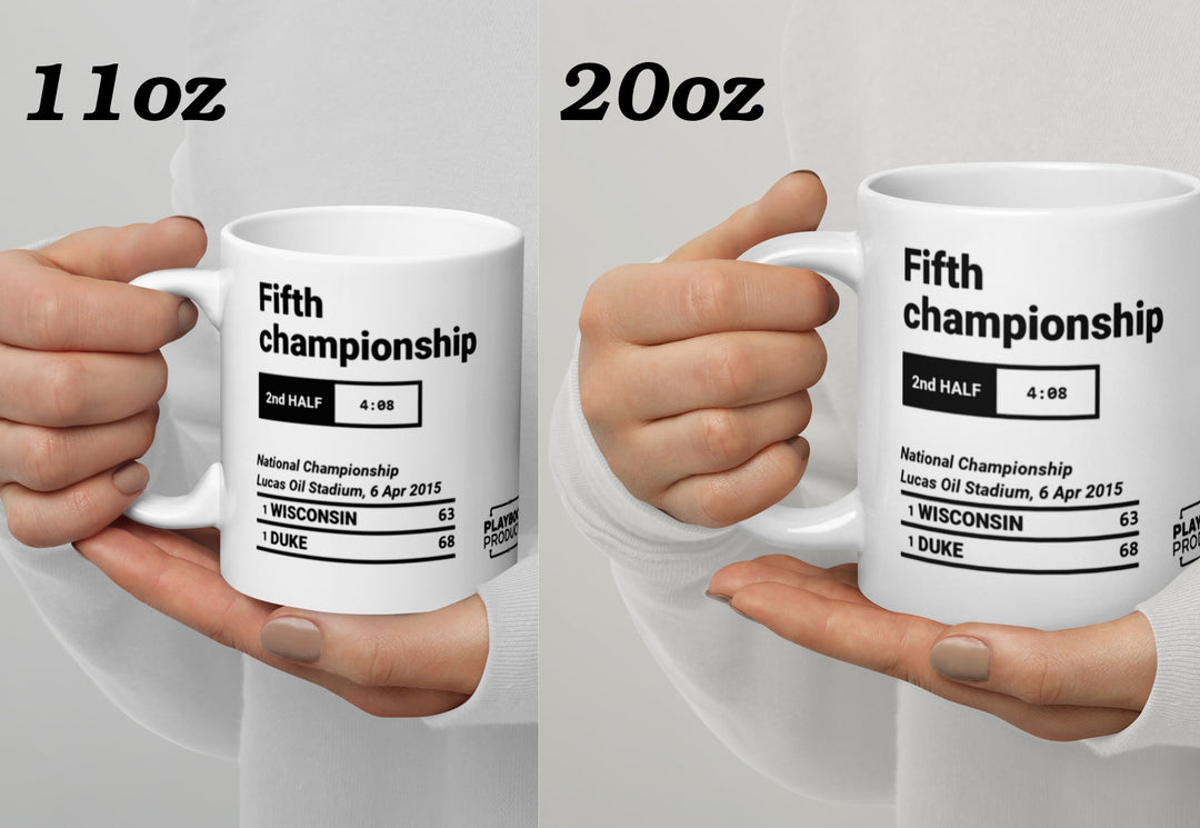 Greatest Duke Basketball Plays Mug: Fifth championship (2015)