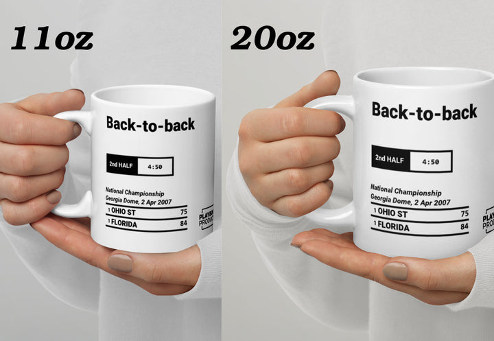 Greatest Florida Basketball Plays Mug: Back-to-back (2007)