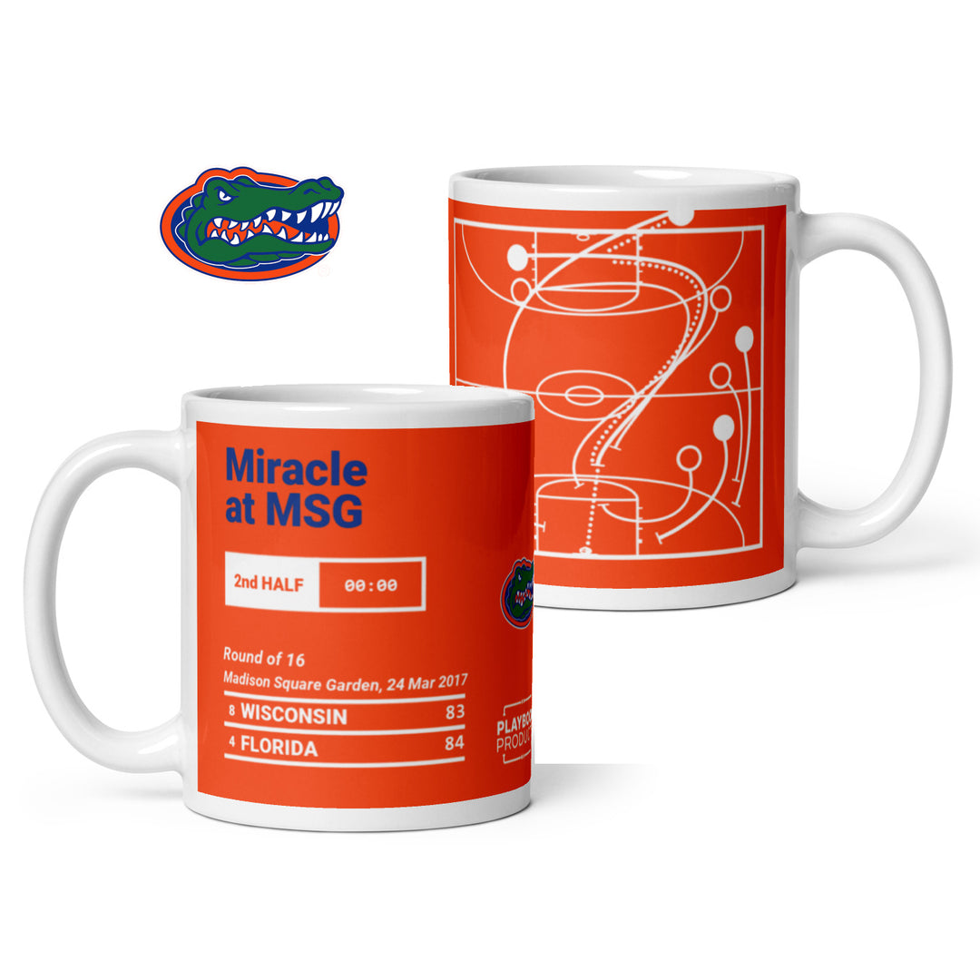 Florida Basketball Greatest Plays Mug: Miracle at MSG (2017)