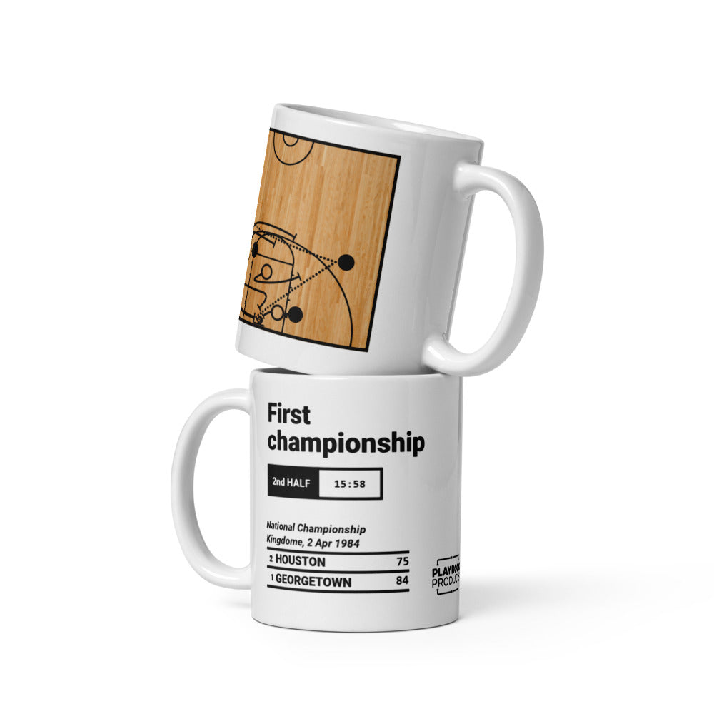 Greatest Georgetown Basketball Plays Mug: First championship (1984)