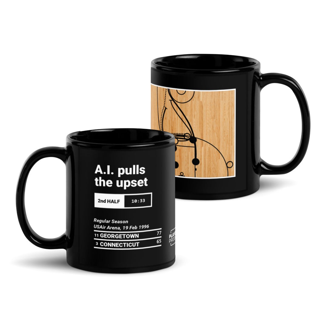 Greatest Georgetown Basketball Plays Mug: A.I. pulls the upset (1996)