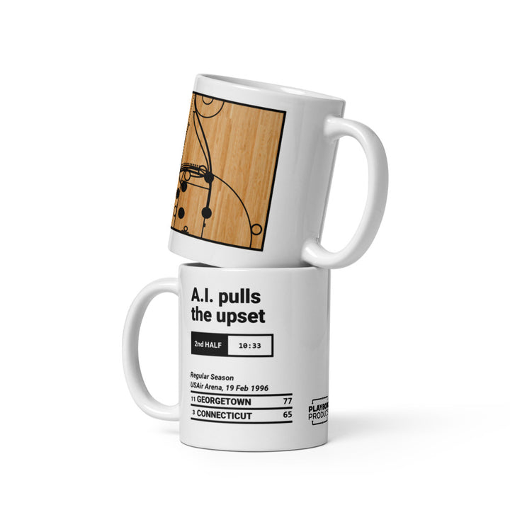 Greatest Georgetown Basketball Plays Mug: A.I. pulls the upset (1996)