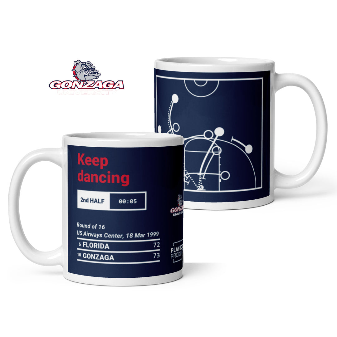 Gonzaga Basketball Greatest Plays Mug: Keep dancing (1999)