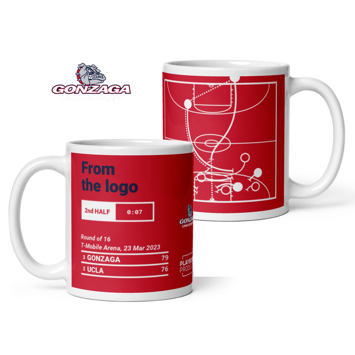 Gonzaga Basketball Greatest Plays Mug: From the logo (2023)