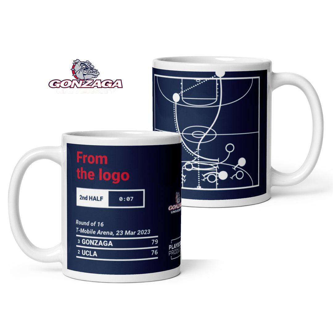 Gonzaga Basketball Greatest Plays Mug: From the logo (2023)