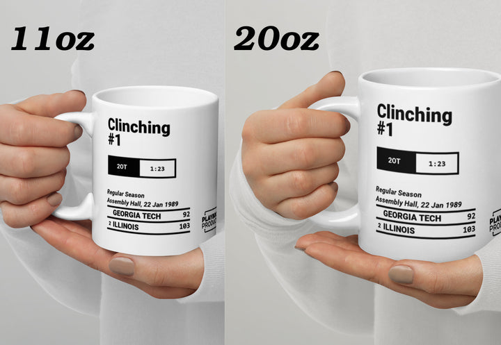 Greatest Illinois Basketball Plays Mug: Clinching #1 (1989)