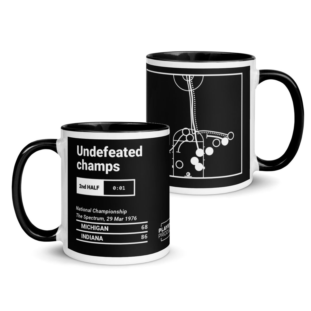 Indiana Basketball Greatest Plays Mug: Undefeated champs (1976)