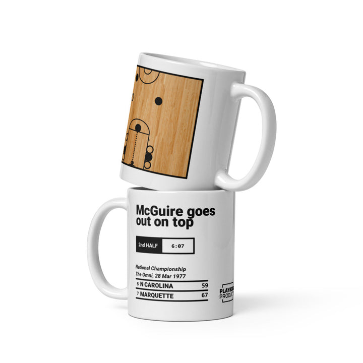 Greatest Marquette Basketball Plays Mug: McGuire goes out on top (1977)