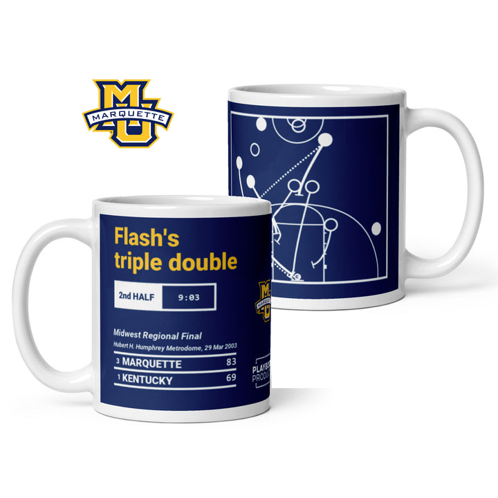 Marquette Basketball Greatest Plays Mug: Flash's triple double (2003)
