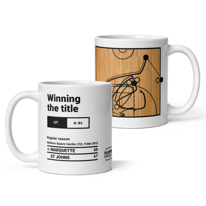 Greatest Marquette Basketball Plays Mug: Winning the title (2013)