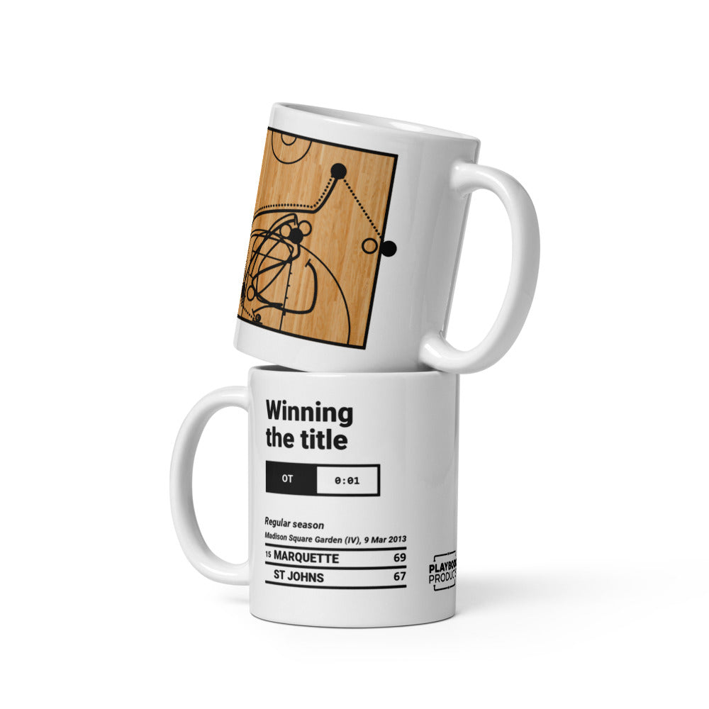 Greatest Marquette Basketball Plays Mug: Winning the title (2013)