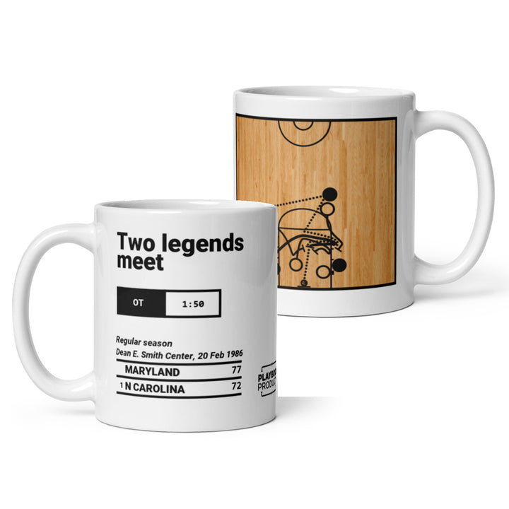 Greatest Maryland Basketball Plays Mug: Two legends meet (1986)