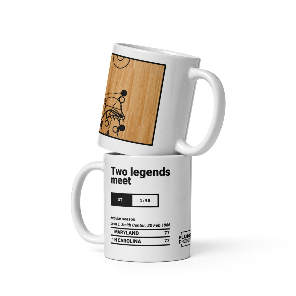Greatest Maryland Basketball Plays Mug: Two legends meet (1986)
