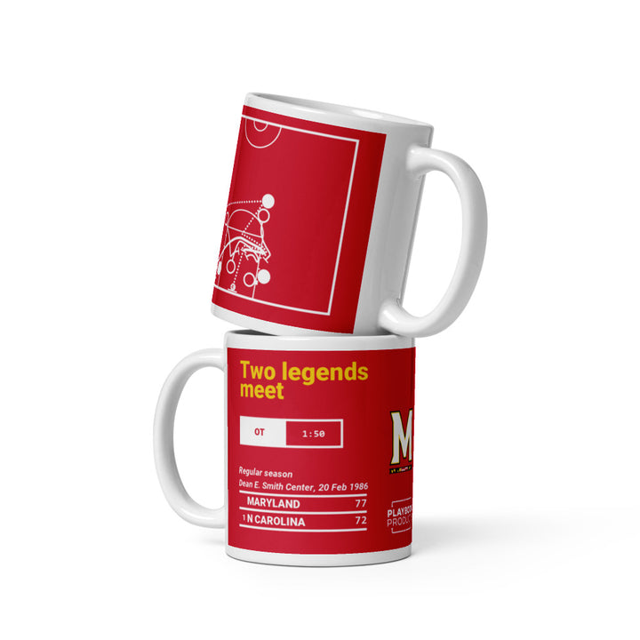 Maryland Basketball Greatest Plays Mug: Two legends meet (1986)