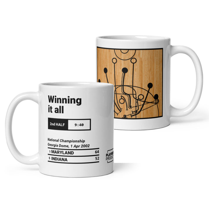 Greatest Maryland Basketball Plays Mug: Winning it all (2002)