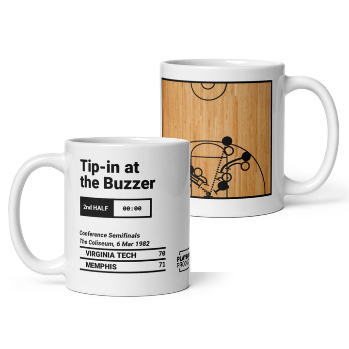 Greatest Memphis Basketball Plays Mug: Tip-in at the Buzzer (1982)