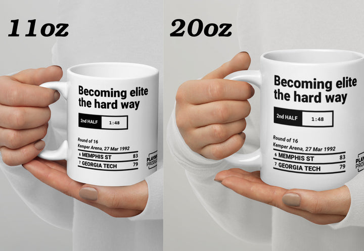 Greatest Memphis Basketball Plays Mug: Becoming elite the hard way (1992)