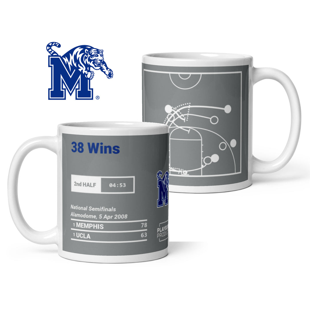 Memphis Basketball Greatest Plays Mug: 38 Wins (2008)