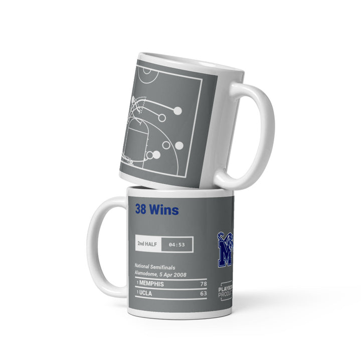 Memphis Basketball Greatest Plays Mug: 38 Wins (2008)