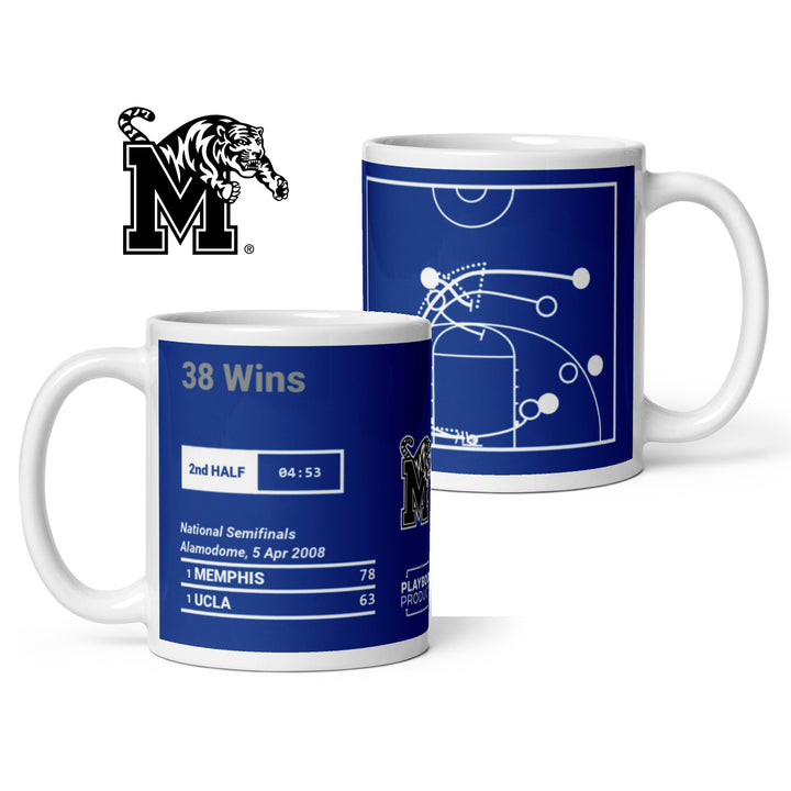 Memphis Basketball Greatest Plays Mug: 38 Wins (2008)