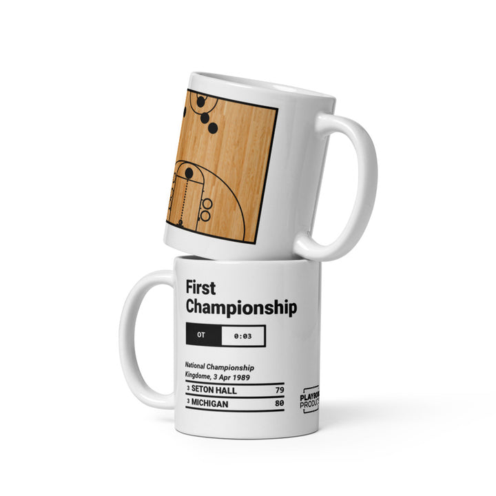 Greatest Michigan Basketball Plays Mug: First Championship (1989)