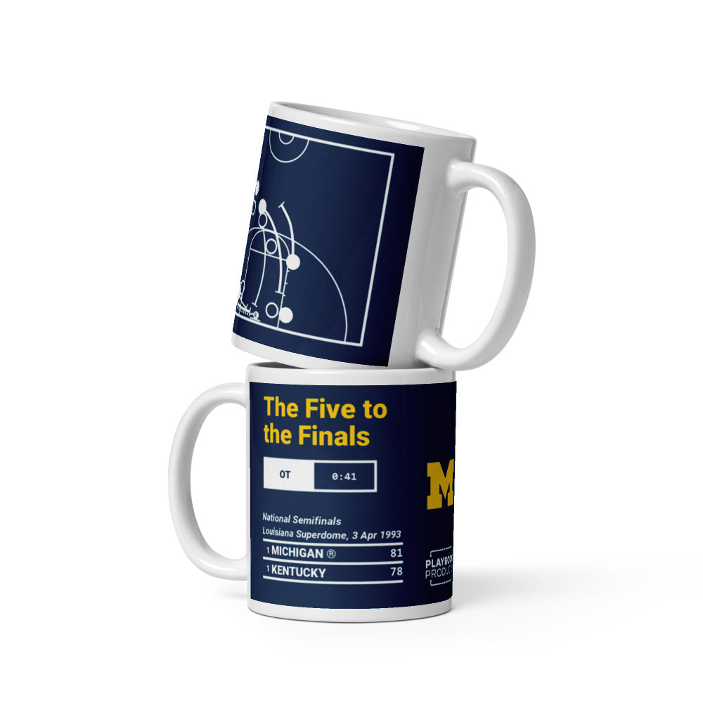 Michigan Basketball Greatest Plays Mug: The Five to the Finals (1993)