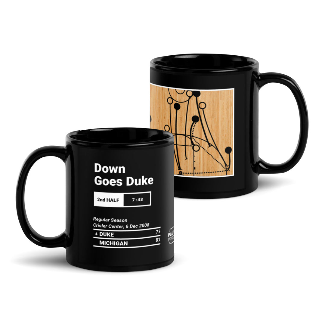Greatest Michigan Basketball Plays Mug: Down Goes Duke (2008)