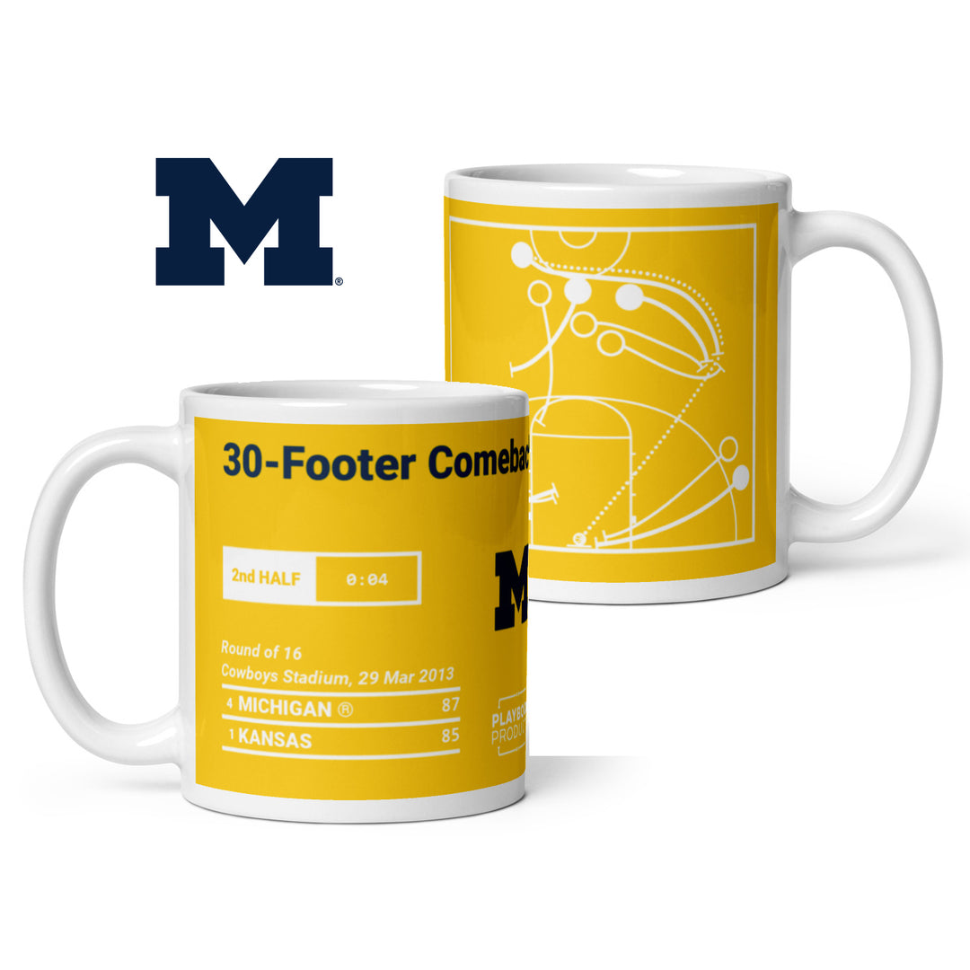 Michigan Basketball Greatest Plays Mug: 30-Footer Comeback (2013)