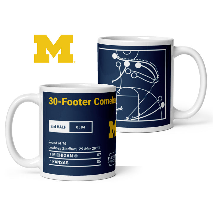 Michigan Basketball Greatest Plays Mug: 30-Footer Comeback (2013)