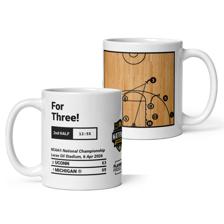 Michigan Basketball Greatest Plays Mug: For Three! (2026)