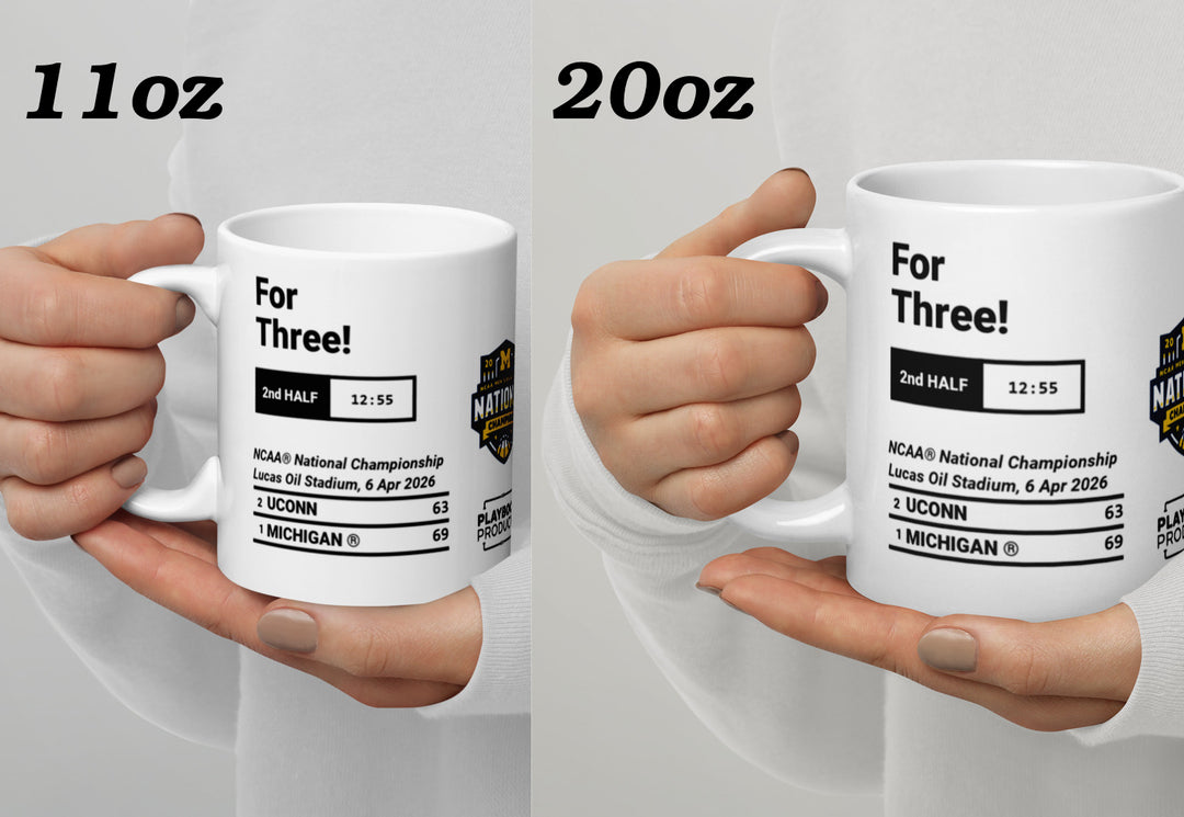 Michigan Basketball Greatest Plays Mug: For Three! (2026)